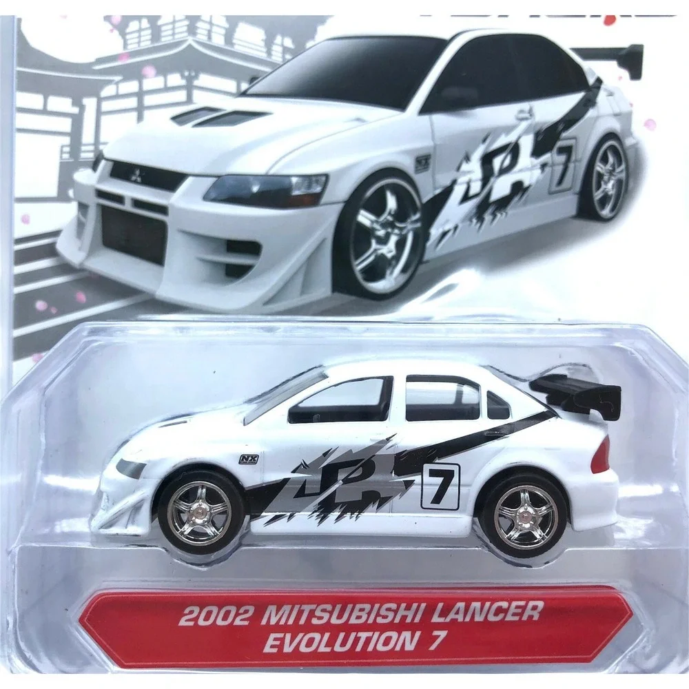 Jada JDM Tuners 2002 '02 Mitsubishi‎ Lancer Evolution 7 Car White Diecast 1/64